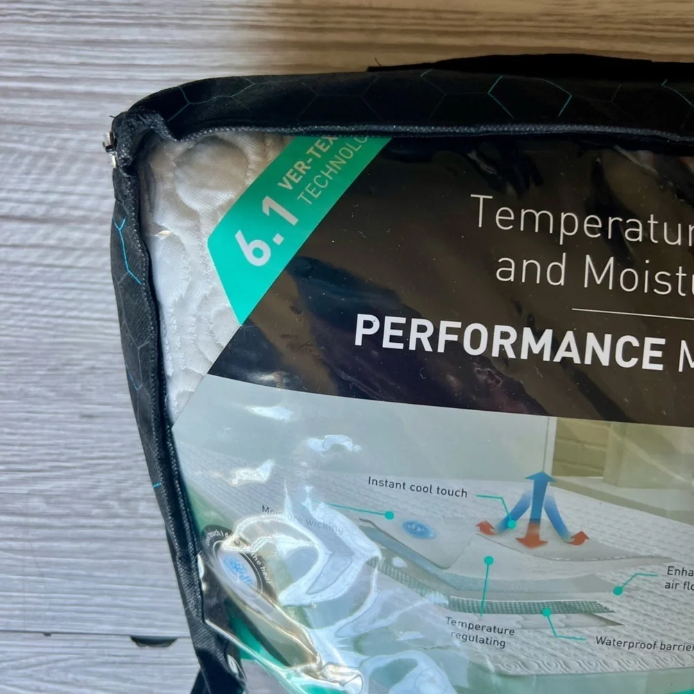 BEDGEAR ver-tex performance mattress protector queen EUC
